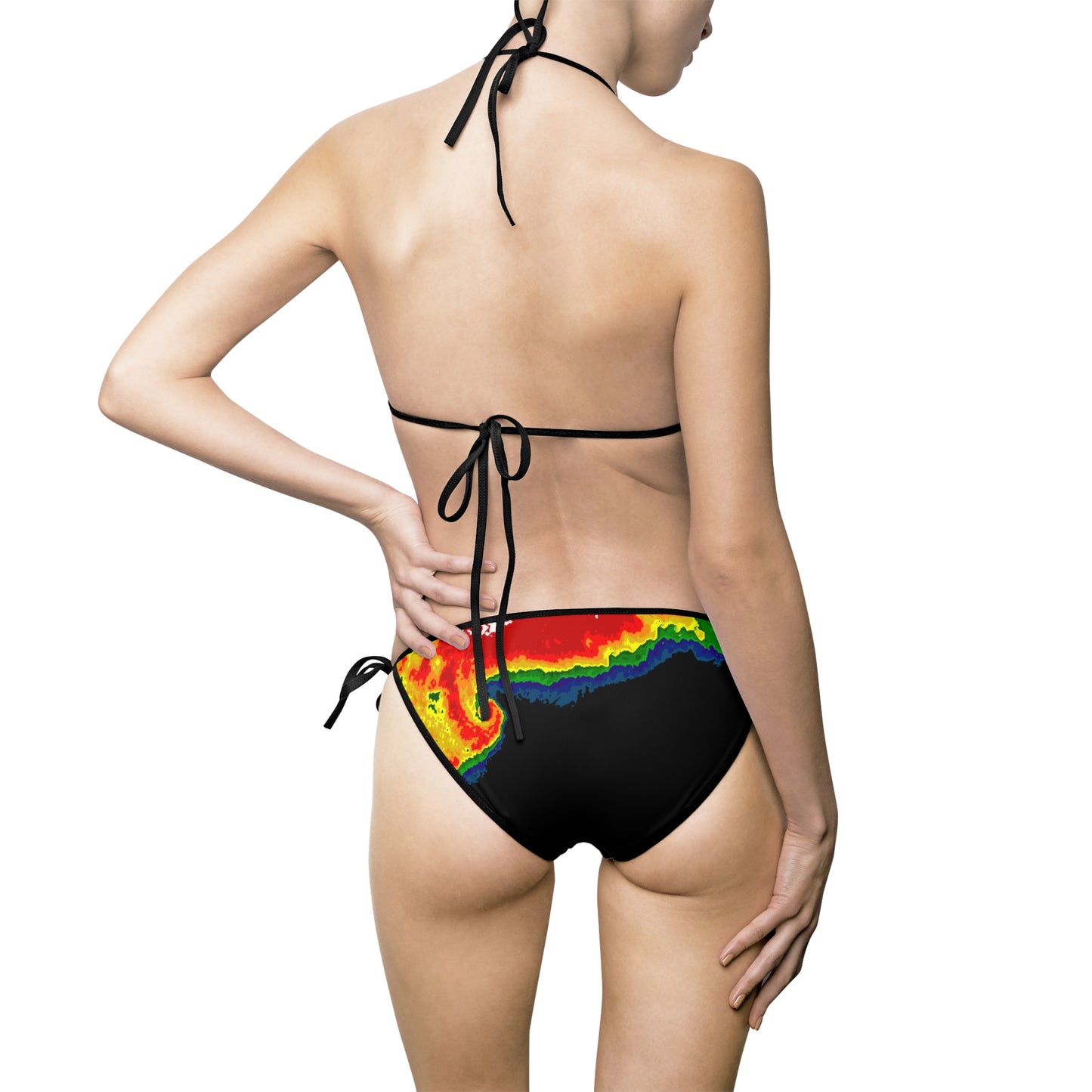 Maillot de bain bikini imprimé radar