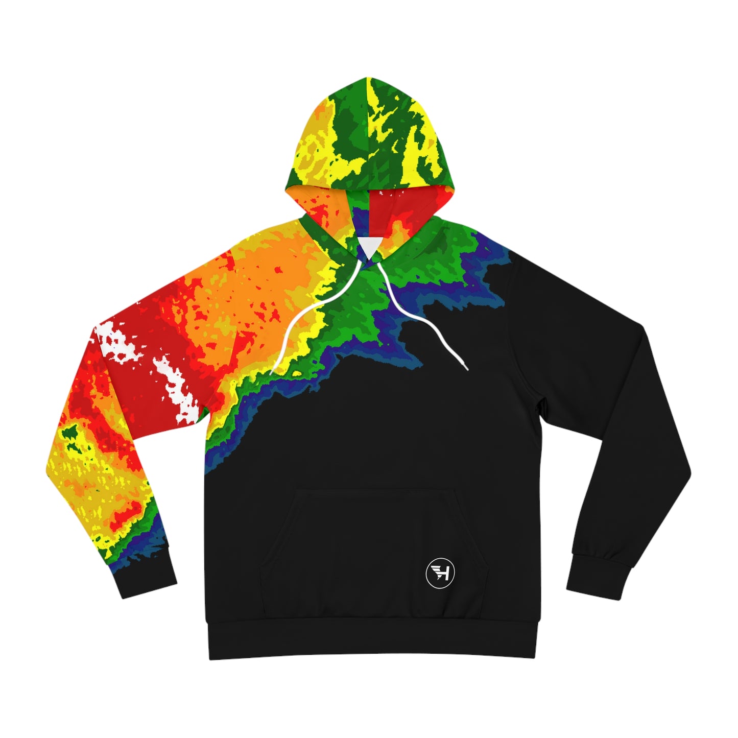 Sudadera con capucha y estampado de radares