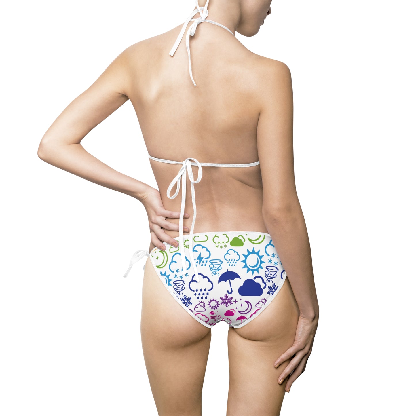 Wx Icon (Blanc/Arc-en-Ciel) Maillot de Bain Bikini