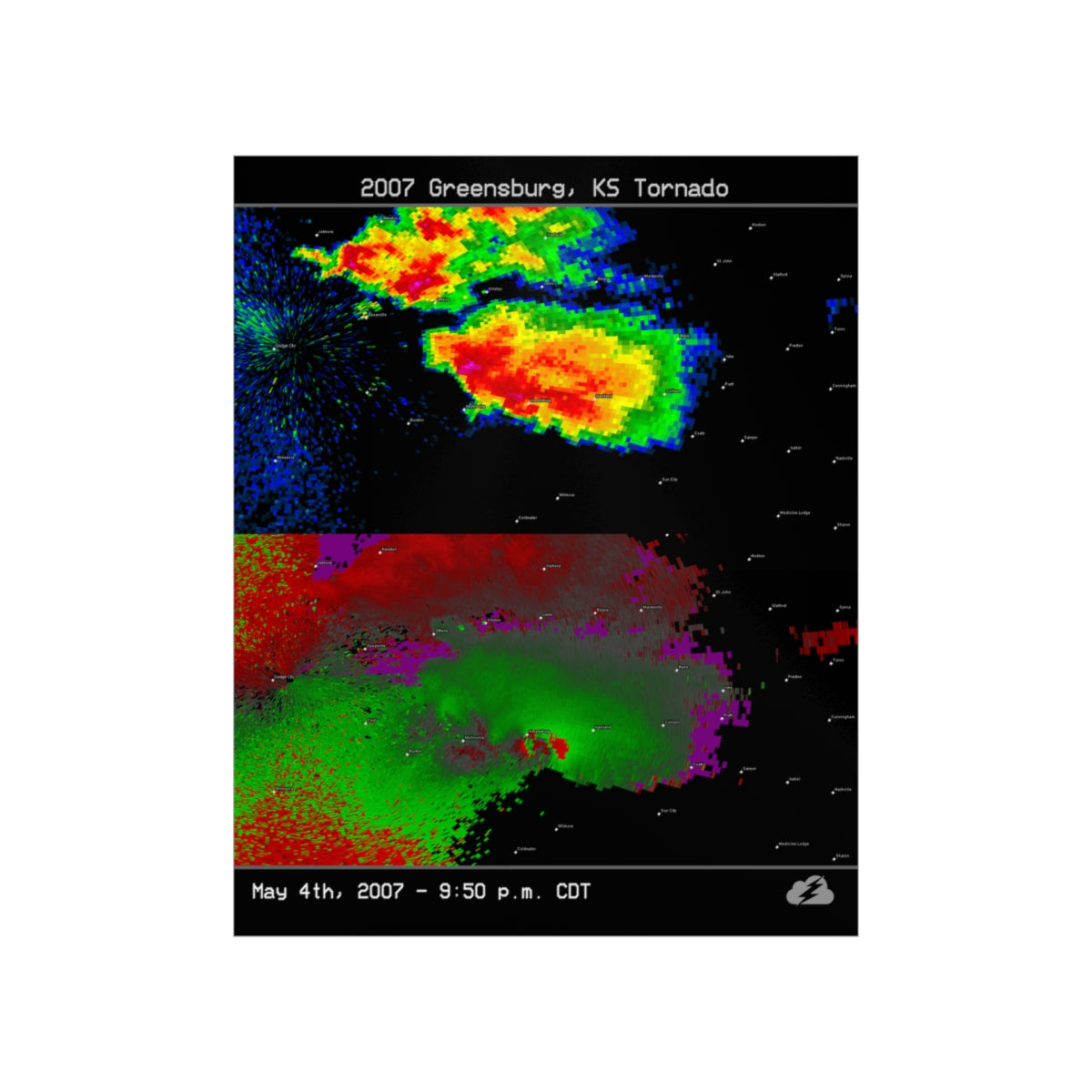 Greensburg, KS 2007 Tornade Poster