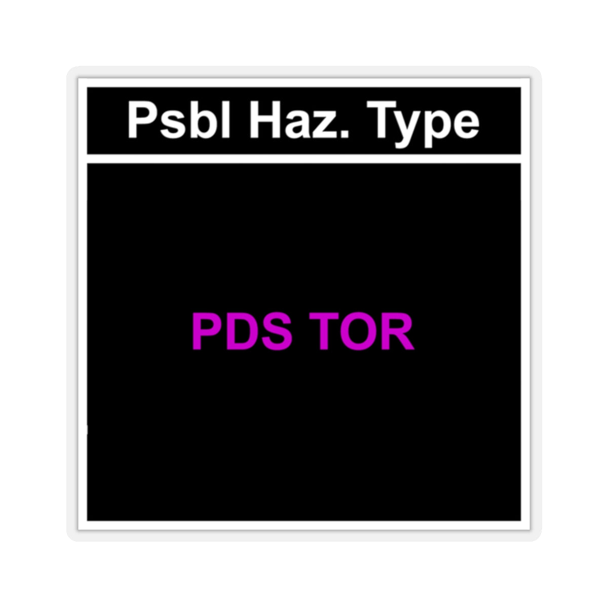 PDS TOR Pegatina