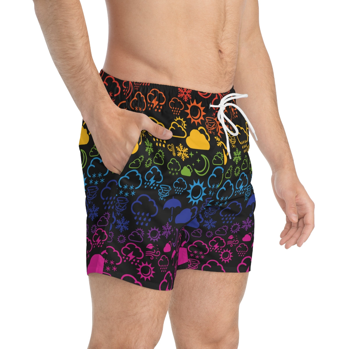 Maillot de bain Wx Icon (noir/arc-en-ciel)