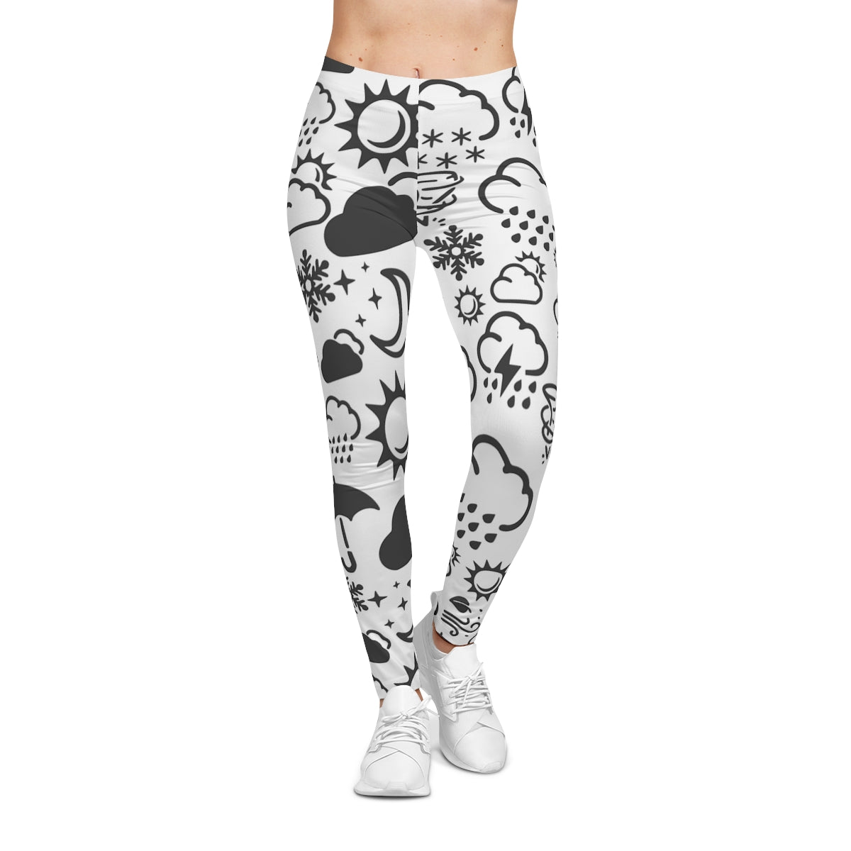 Leggings informales Wx Icon (blanco/negro)