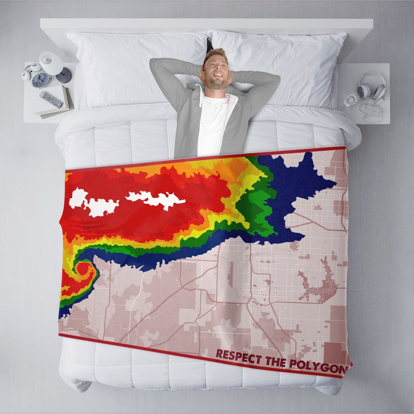 Respect The Polygon Freeform Blanket