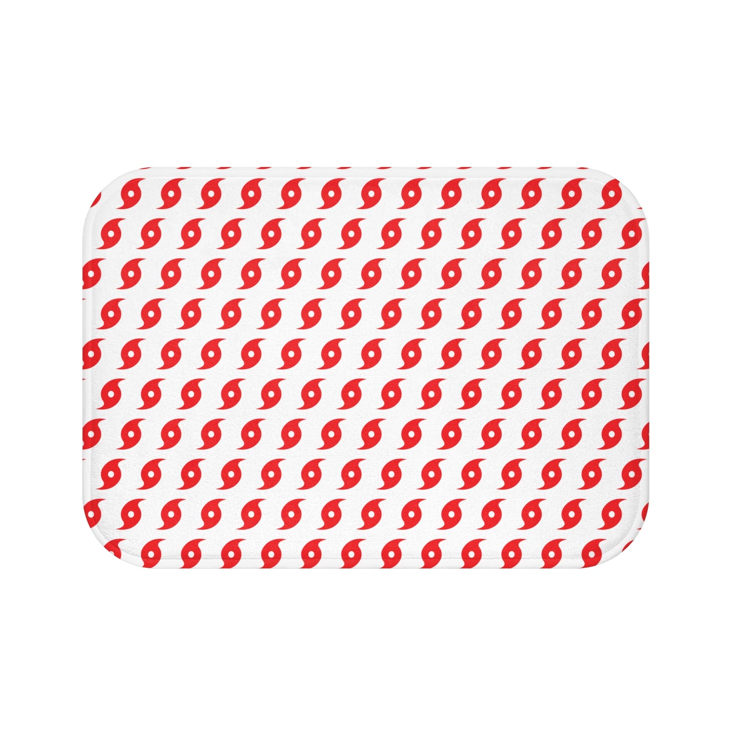 Hurricane Icon (Red) Bath Mat