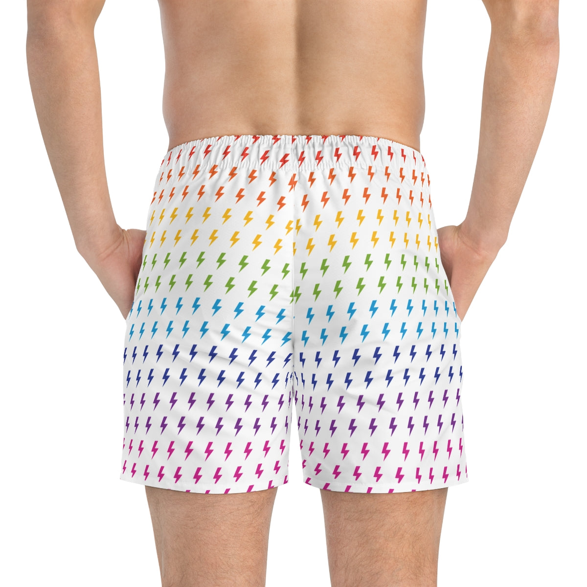 Maillot de bain Lightning (blanc/arc-en-ciel)
