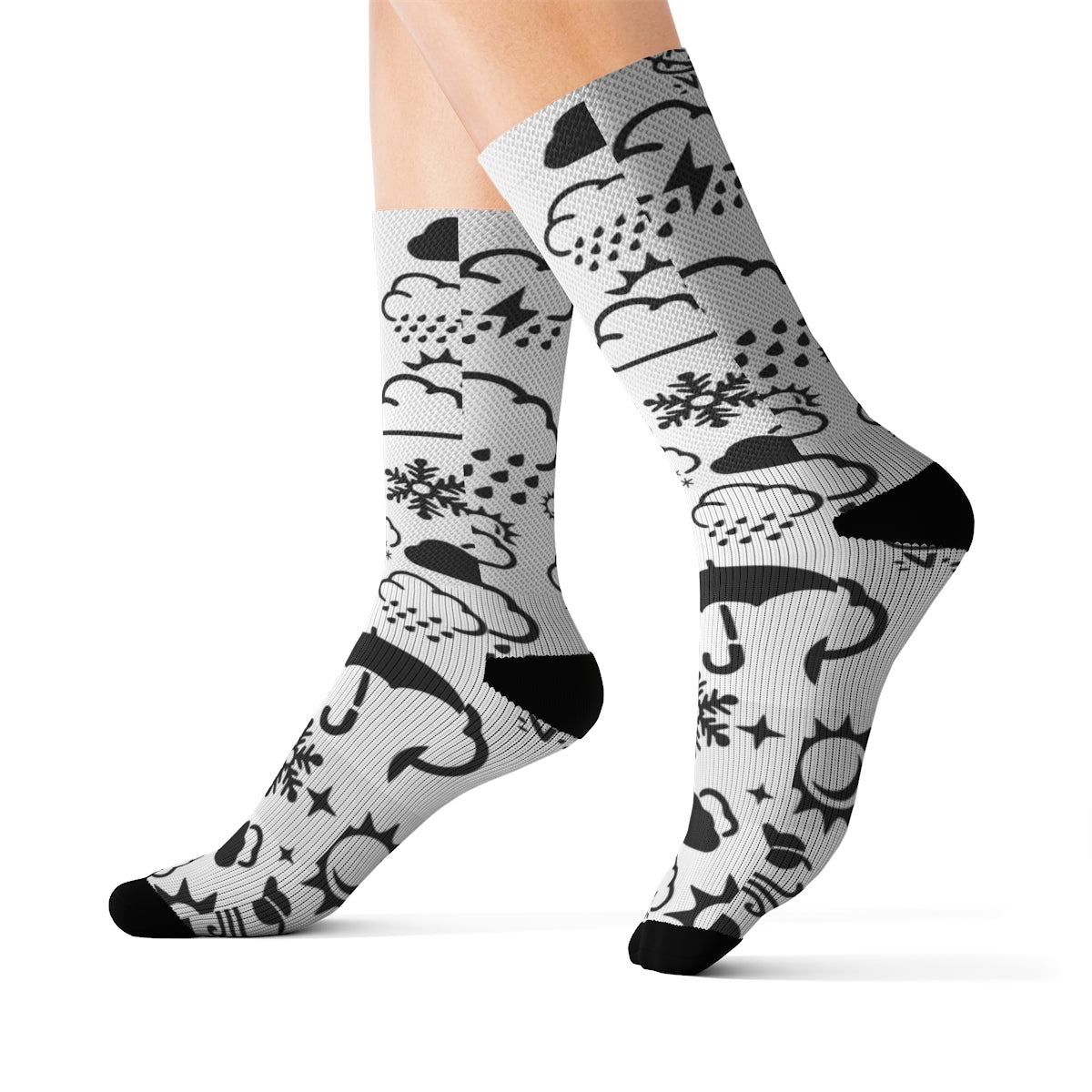 Calcetines Wx Icon (Blanco/Negro)