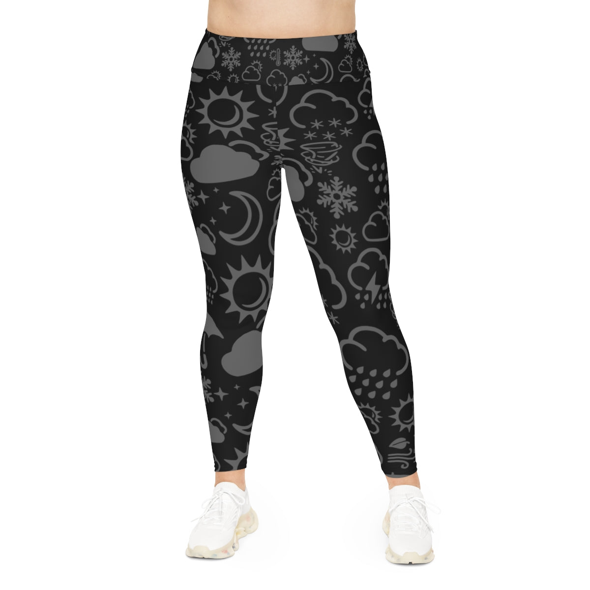 Leggings de talla grande Wx Icon (negro/gris)