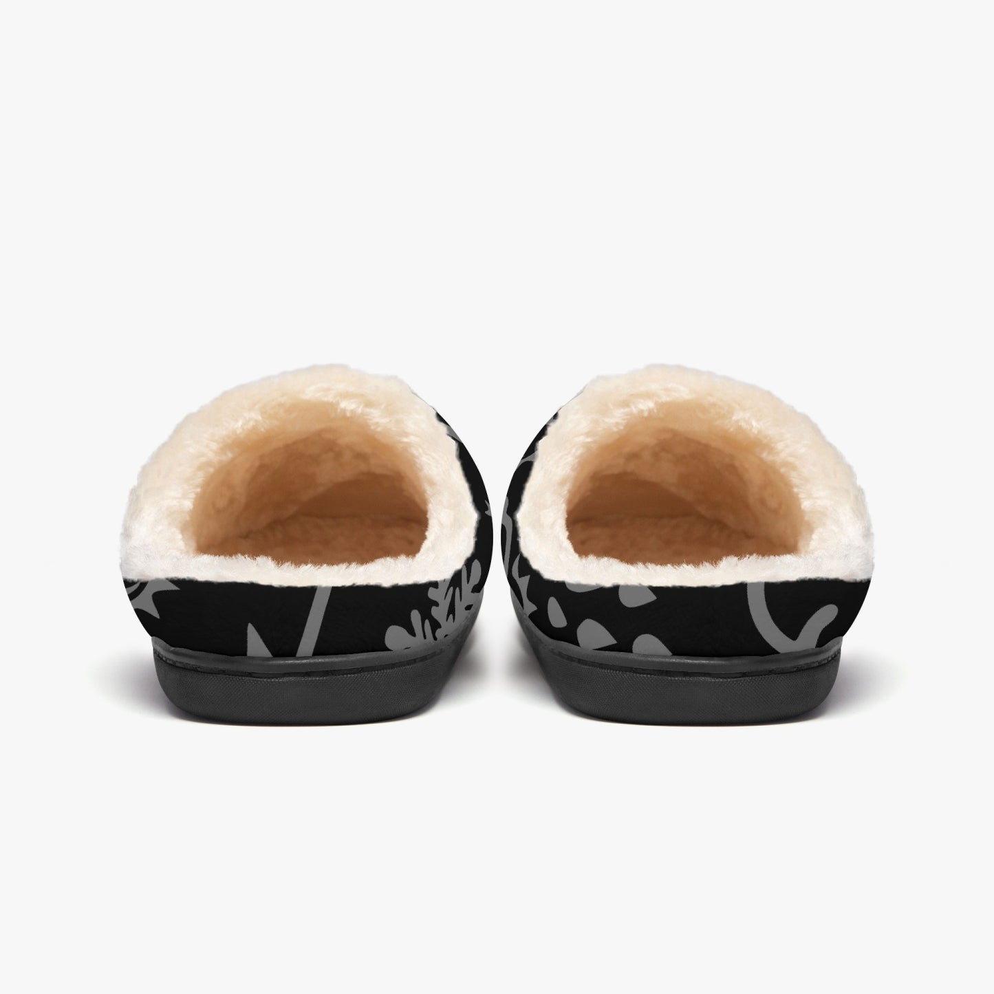 Wx Icon (Noir/Gris) Pantoufles Fluffy