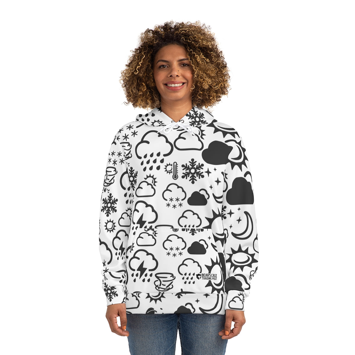 Wx Icon (Blanc/Noir) Sweat à capuche