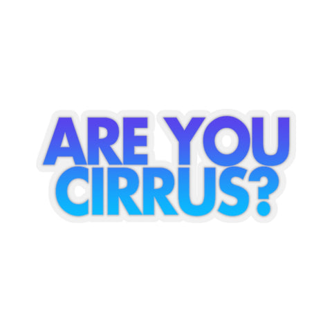 Are You Cirrus? Sticker