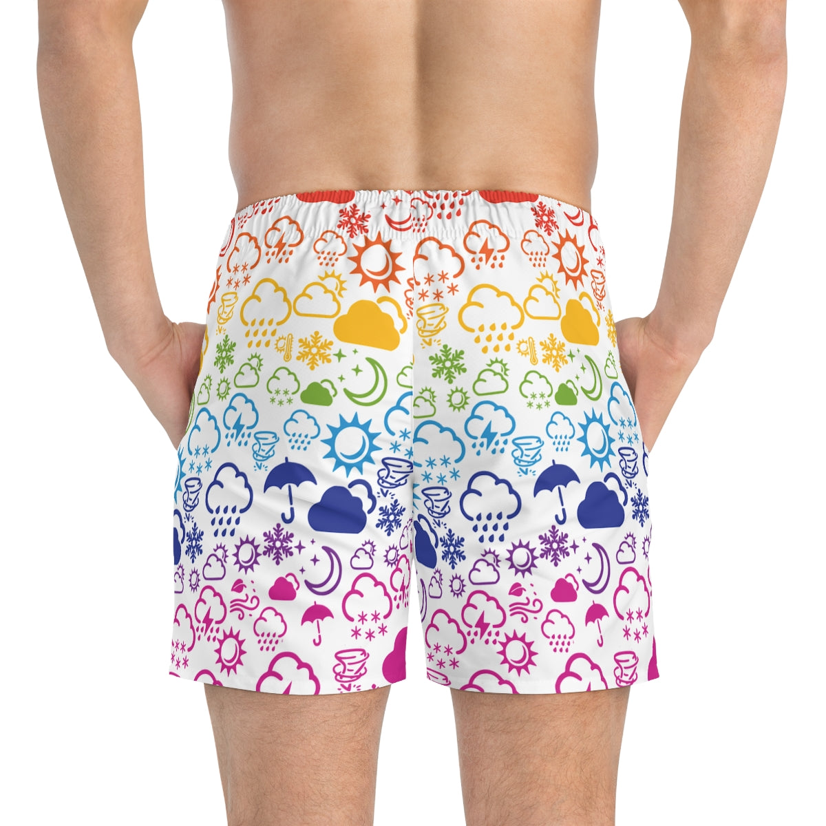 Maillot de bain Wx Icon (blanc/arc-en-ciel)