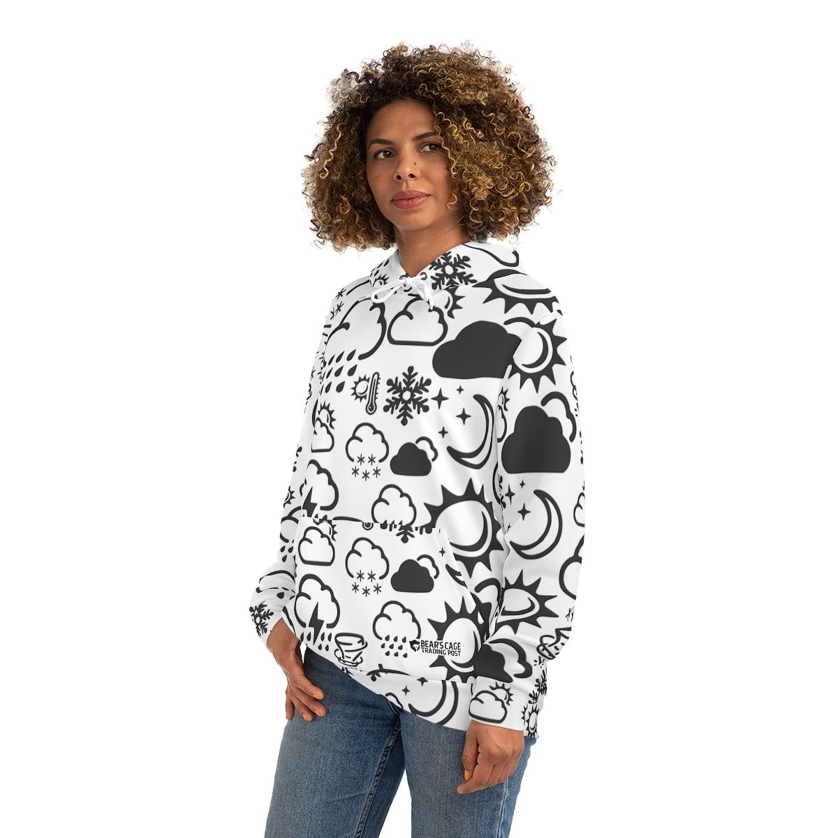 Wx Icon (Blanc/Noir) Sweat à capuche