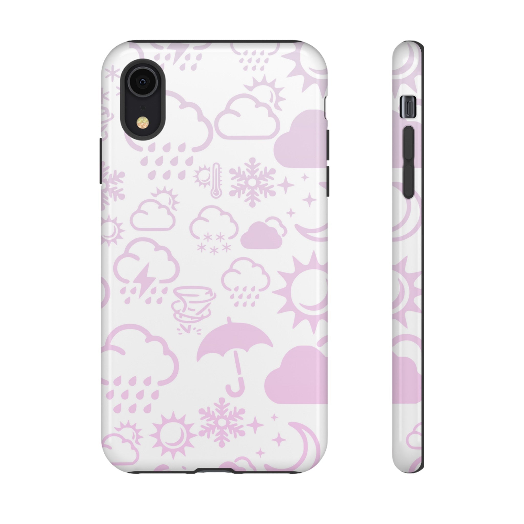 Funda resistente para teléfono Wx Icon (blanco/rosa) 