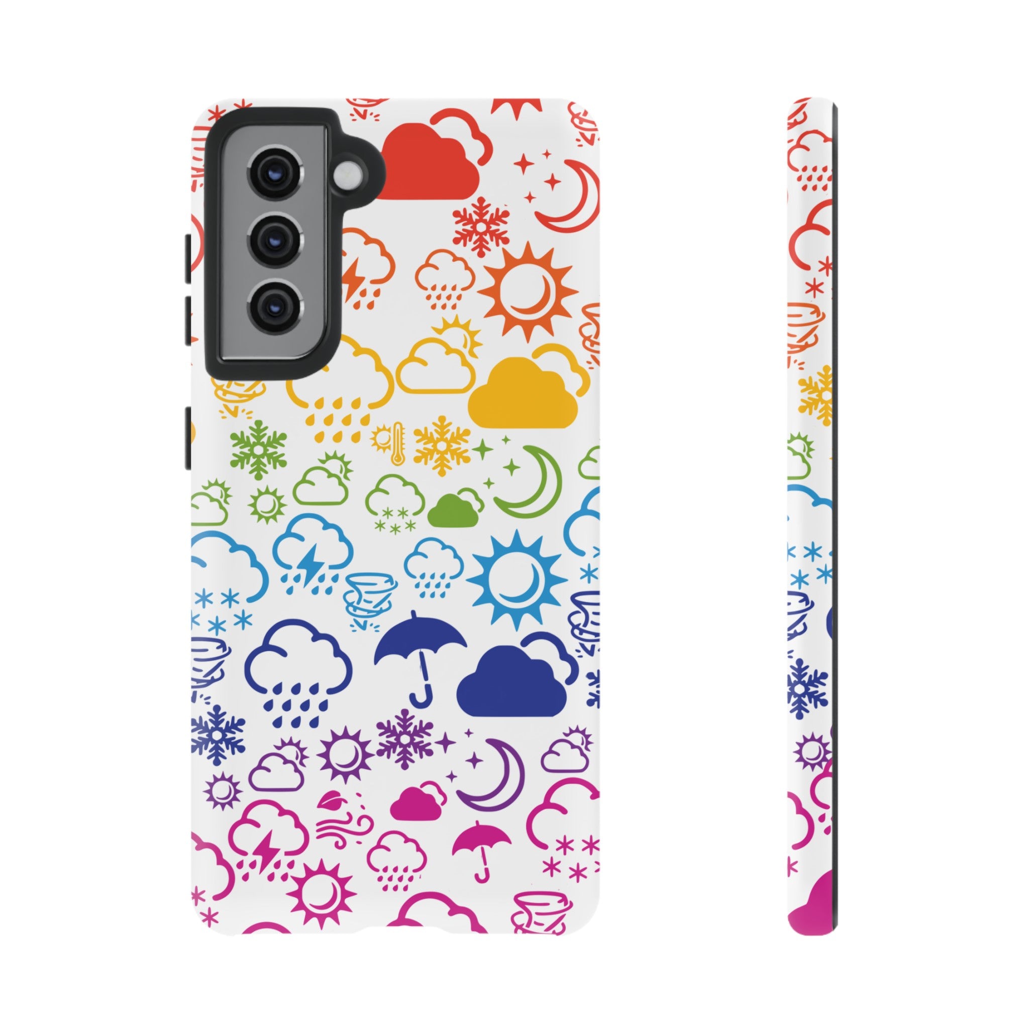 Funda rígida para teléfono Wx Icon (Rainbow) 