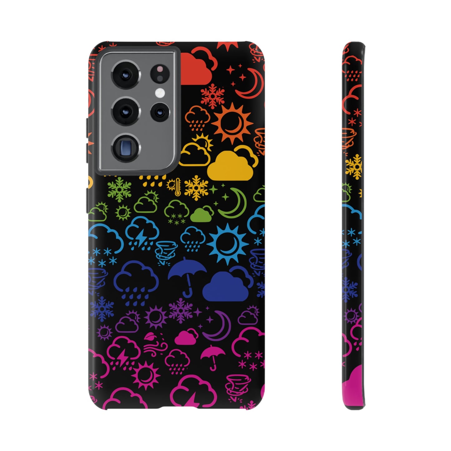 Wx Icon (noir/arc-en-ciel) coque de téléphone robuste