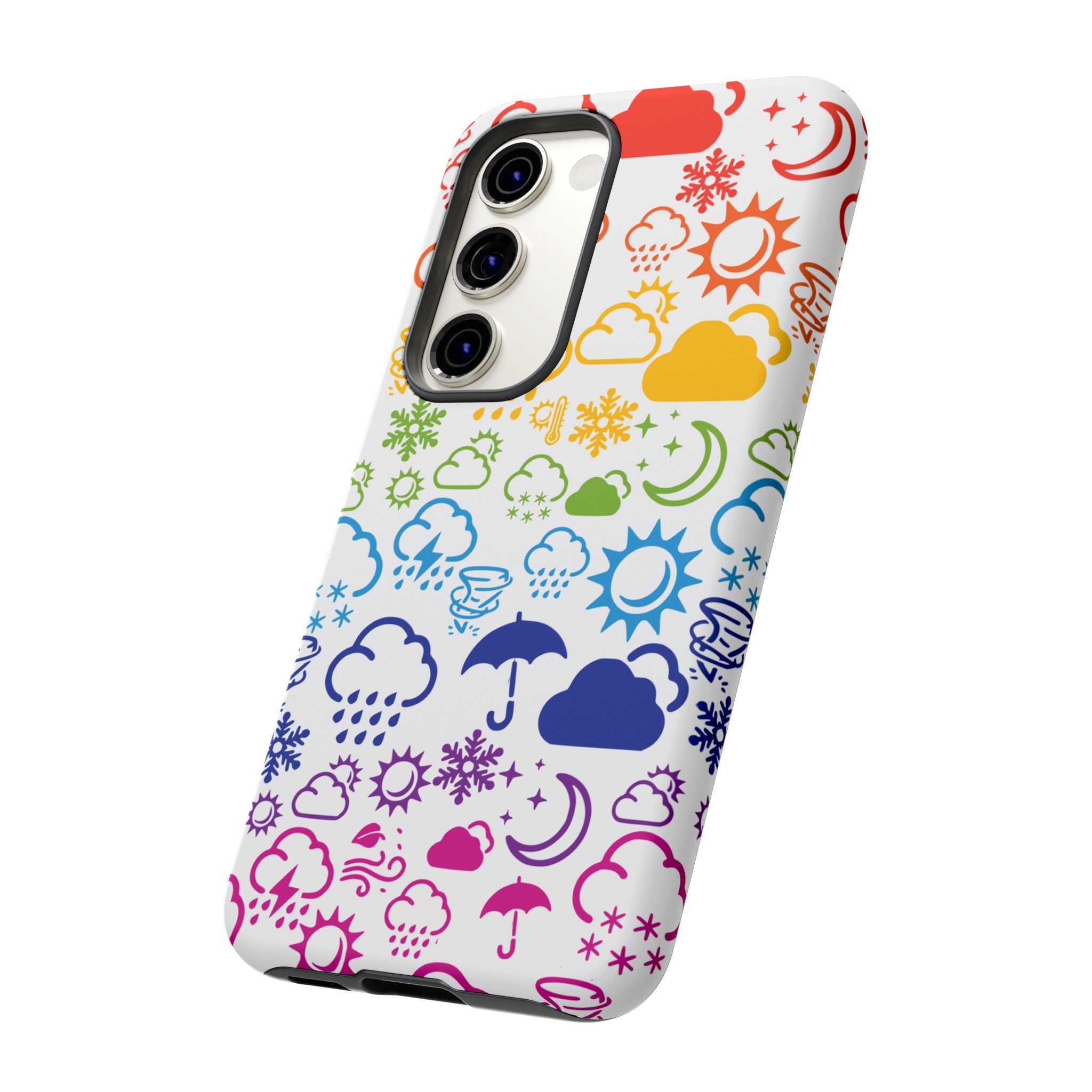 Funda rígida para teléfono Wx Icon (Rainbow) 