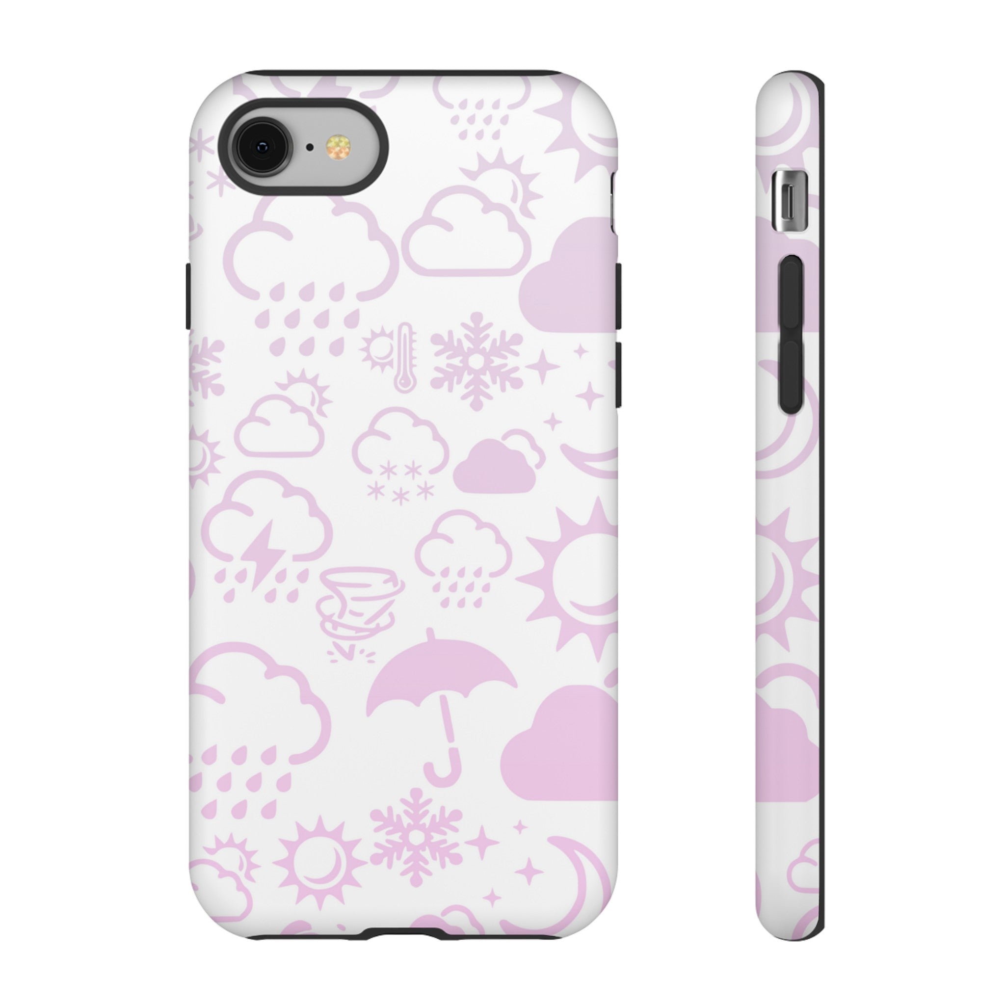 Funda resistente para teléfono Wx Icon (blanco/rosa) 