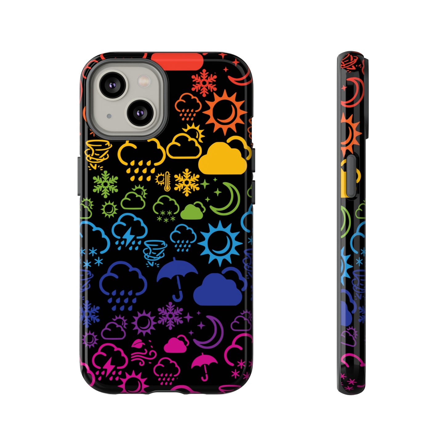 Wx Icon (noir/arc-en-ciel) coque de téléphone robuste