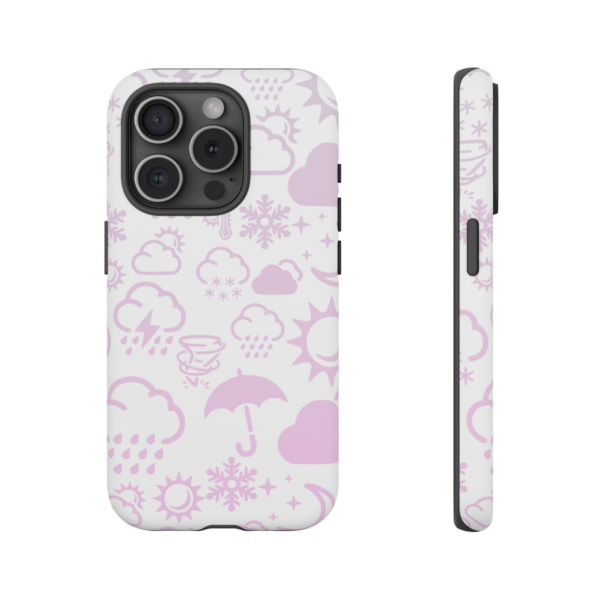 Funda resistente para teléfono Wx Icon (blanco/rosa) 