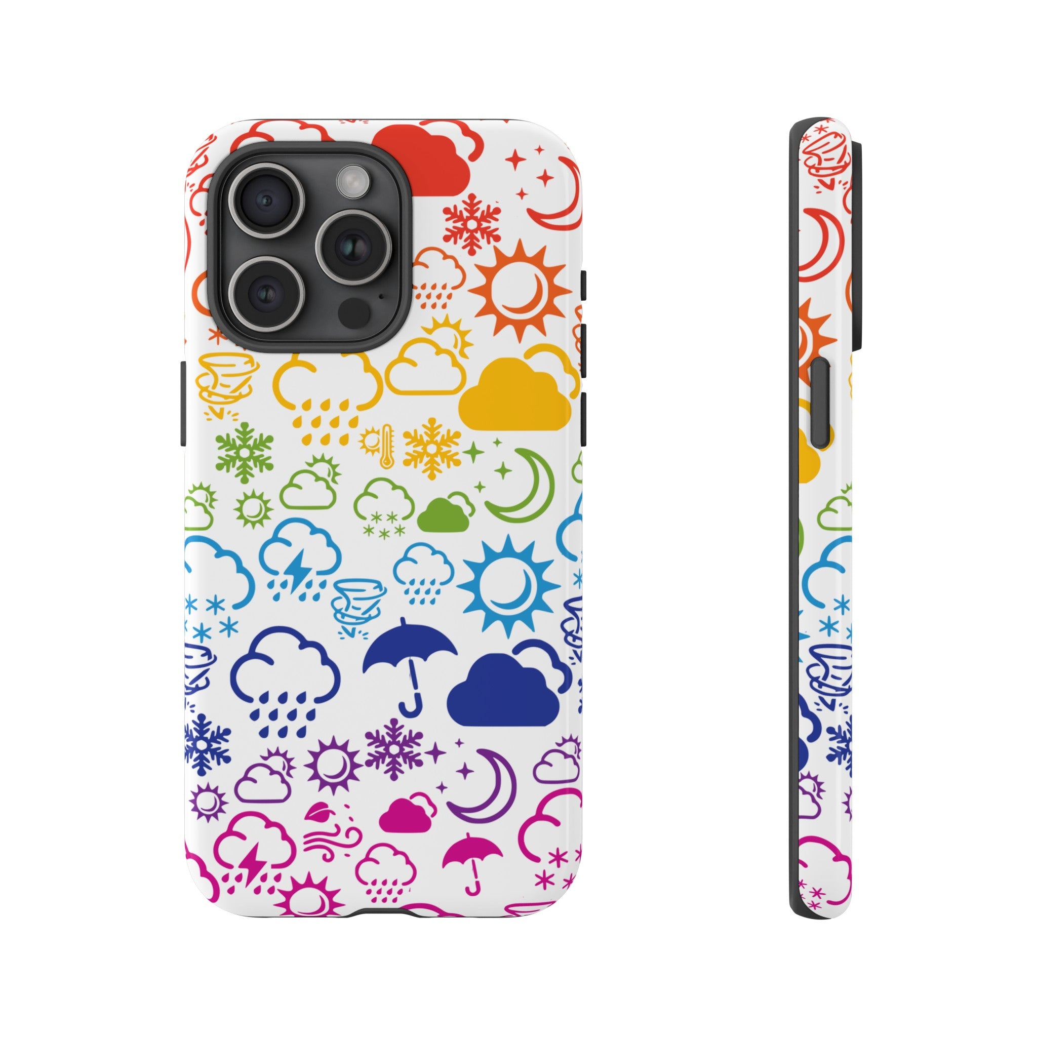 Funda rígida para teléfono Wx Icon (Rainbow) 