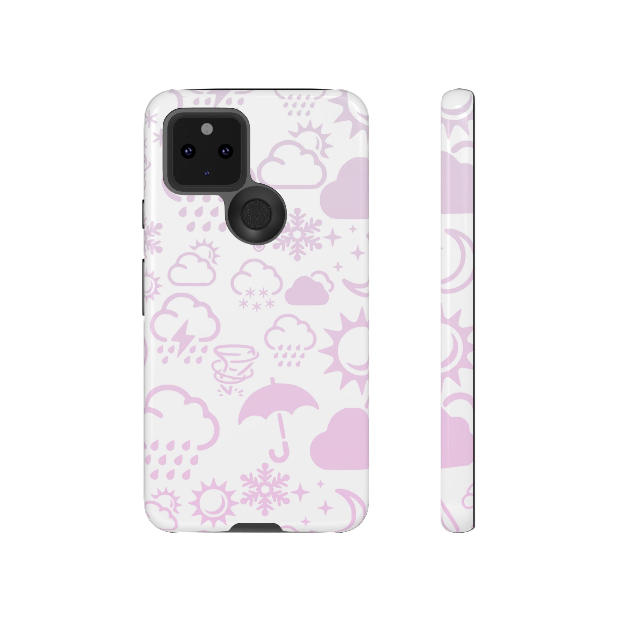 Funda resistente para teléfono Wx Icon (blanco/rosa) 