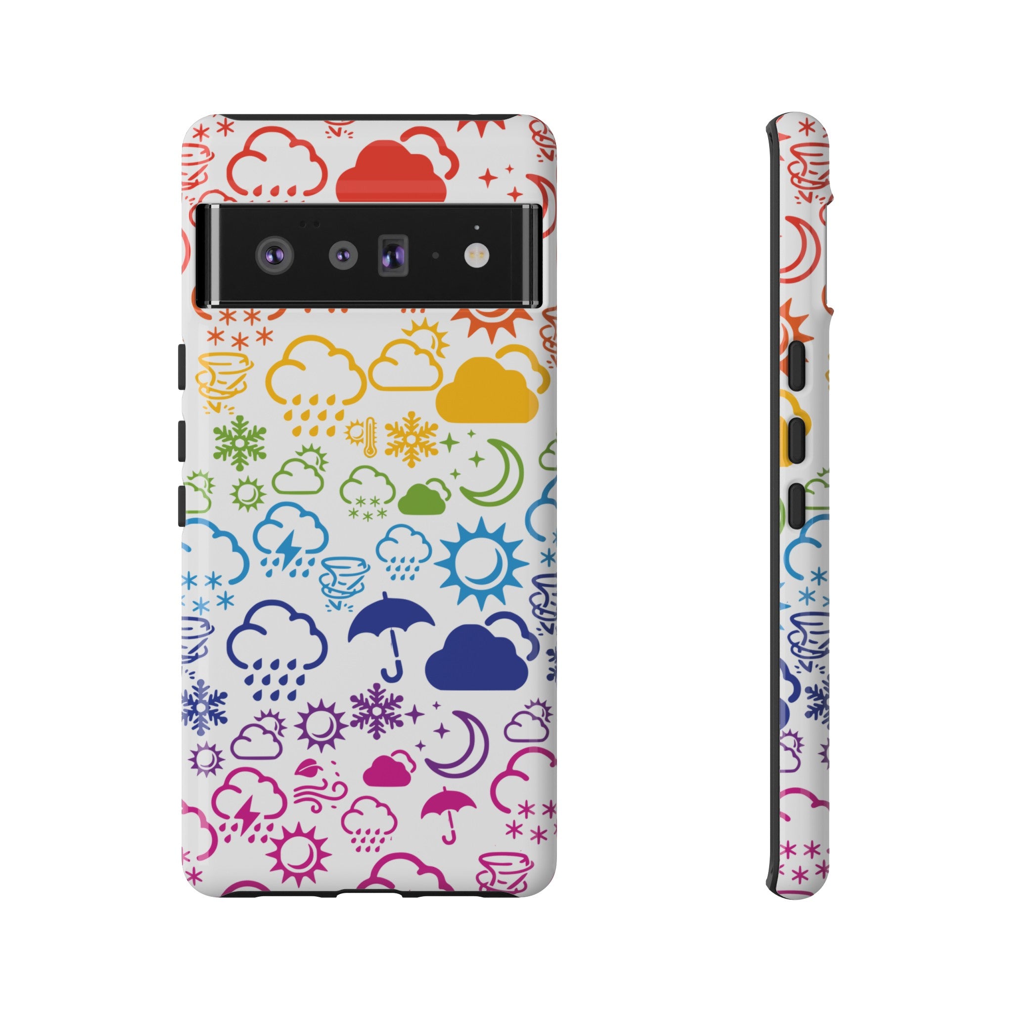 Funda rígida para teléfono Wx Icon (Rainbow) 