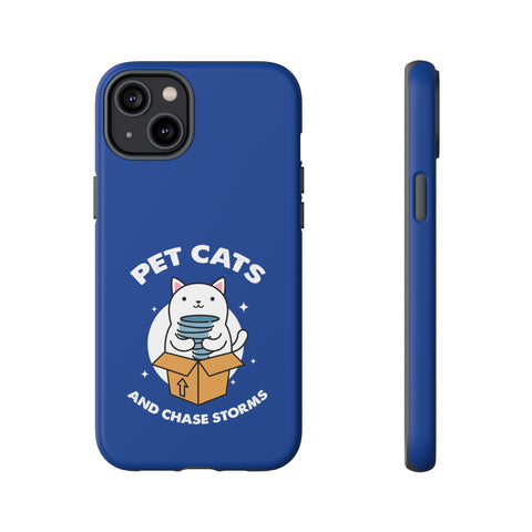 Pet Cats and Chase Storms Tough Phone Case