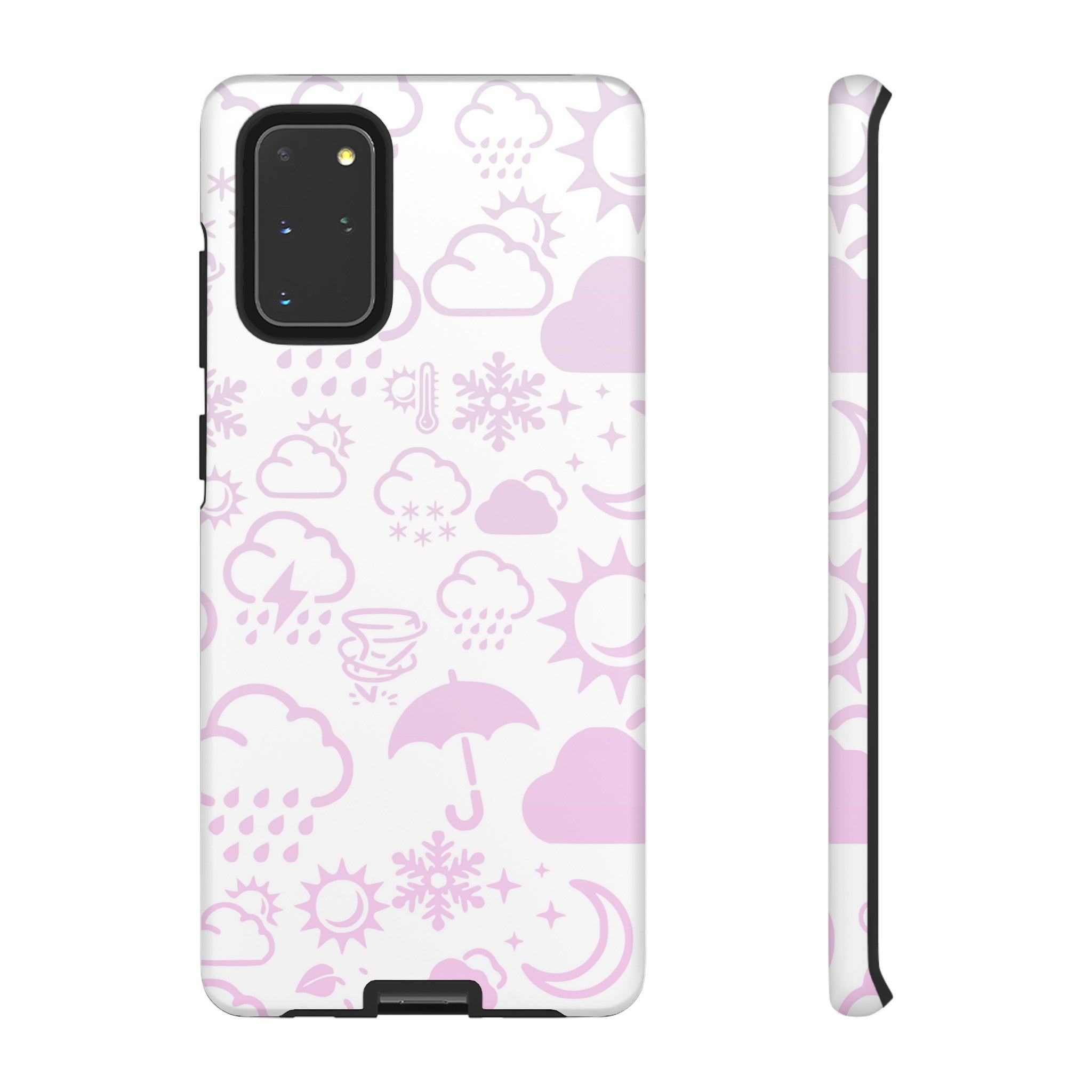 Funda resistente para teléfono Wx Icon (blanco/rosa) 