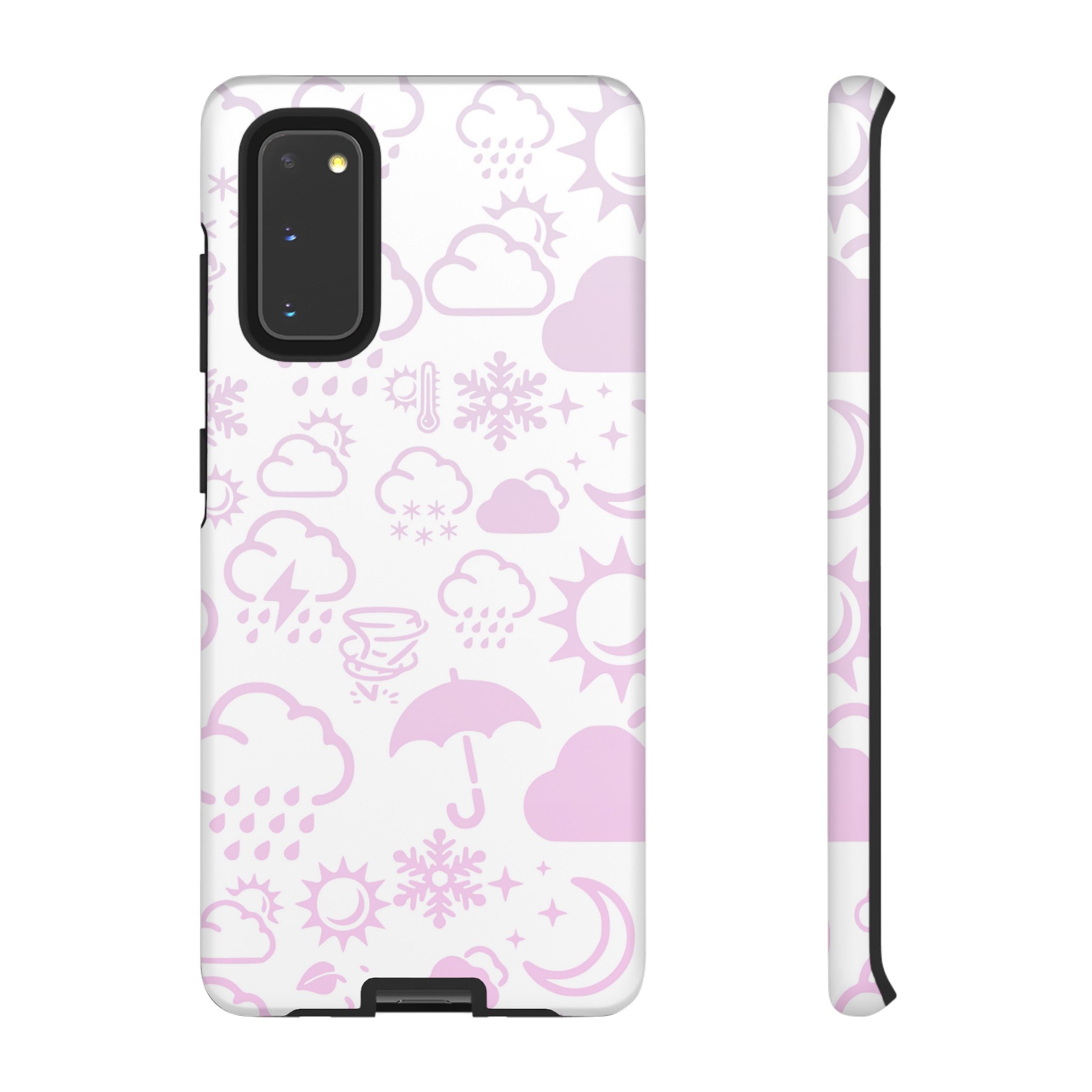 Funda resistente para teléfono Wx Icon (blanco/rosa) 