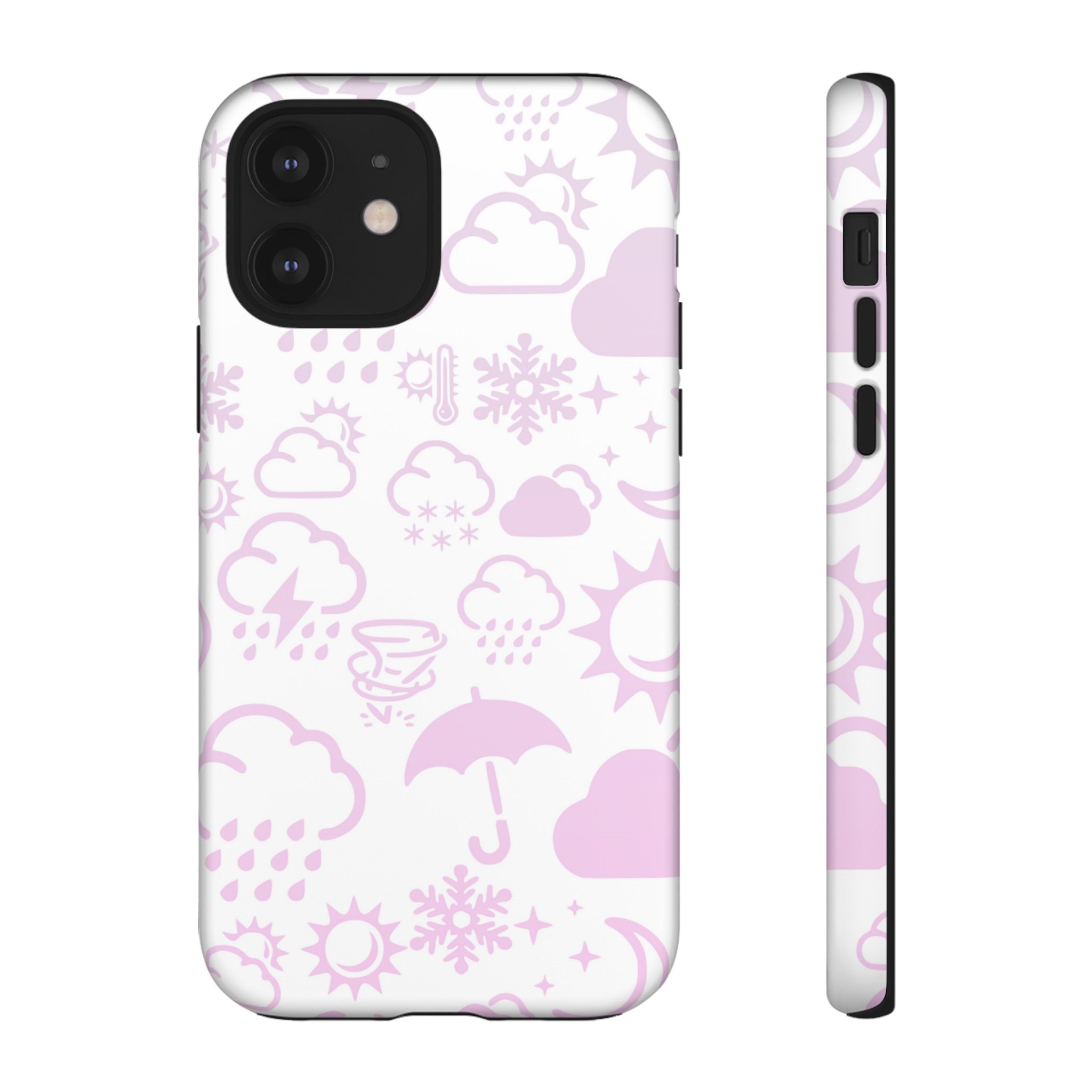 Funda resistente para teléfono Wx Icon (blanco/rosa) 