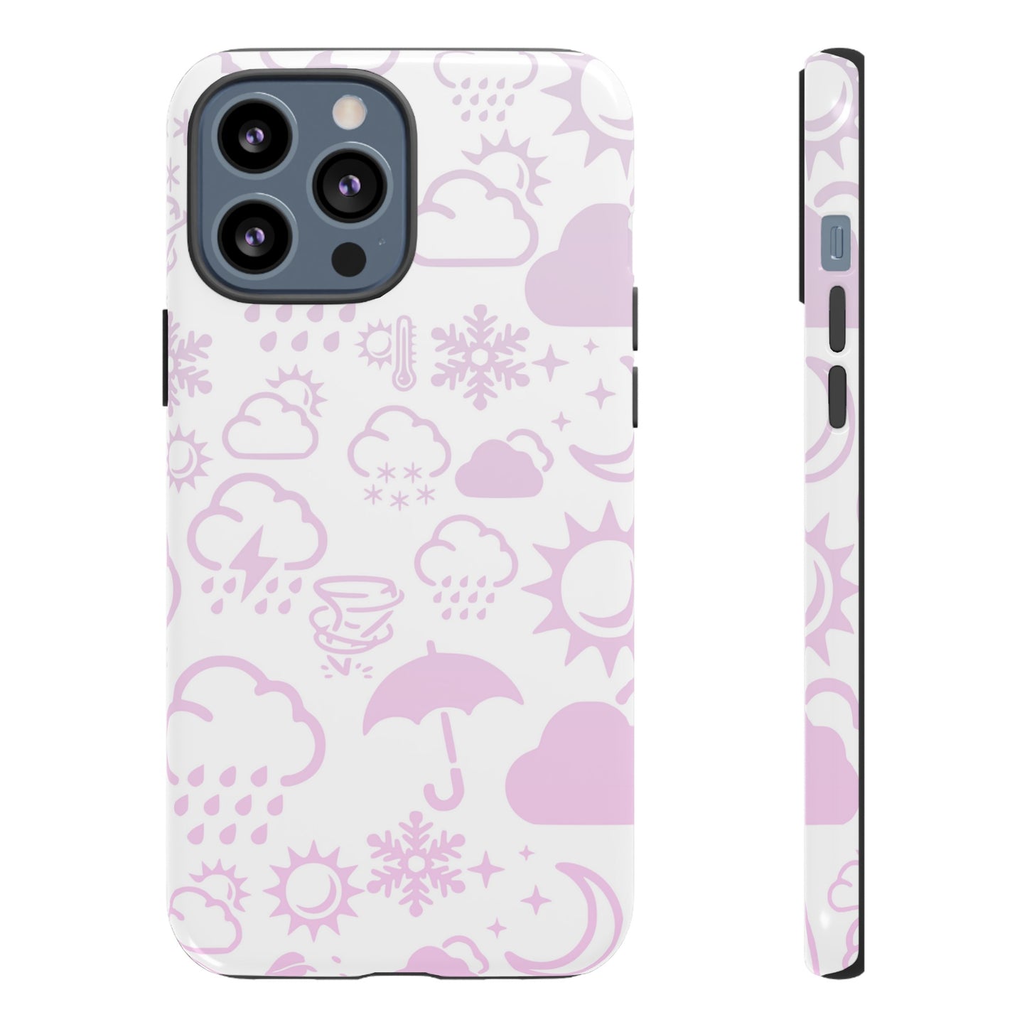 Funda resistente para teléfono Wx Icon (blanco/rosa)