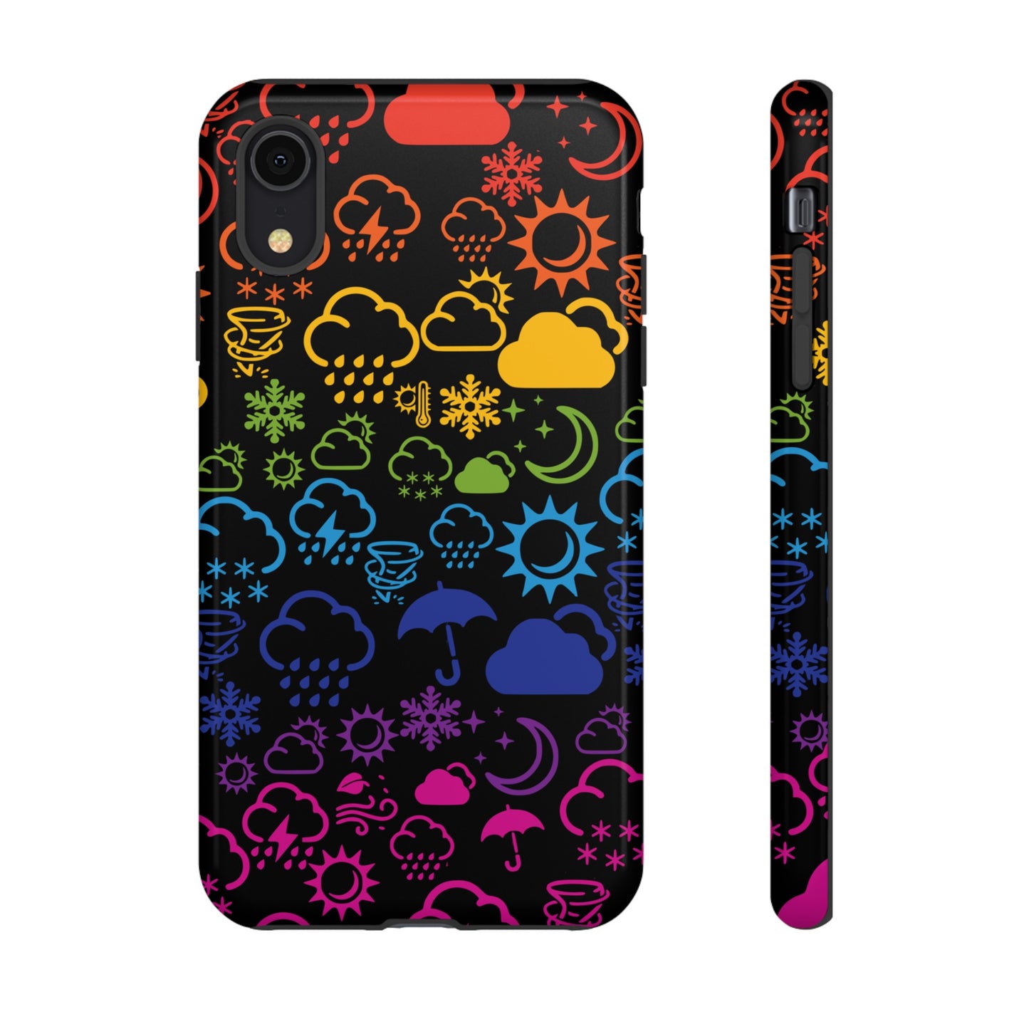 Wx Icon (noir/arc-en-ciel) coque de téléphone robuste