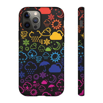 Wx Icon (noir/arc-en-ciel) coque de téléphone robuste