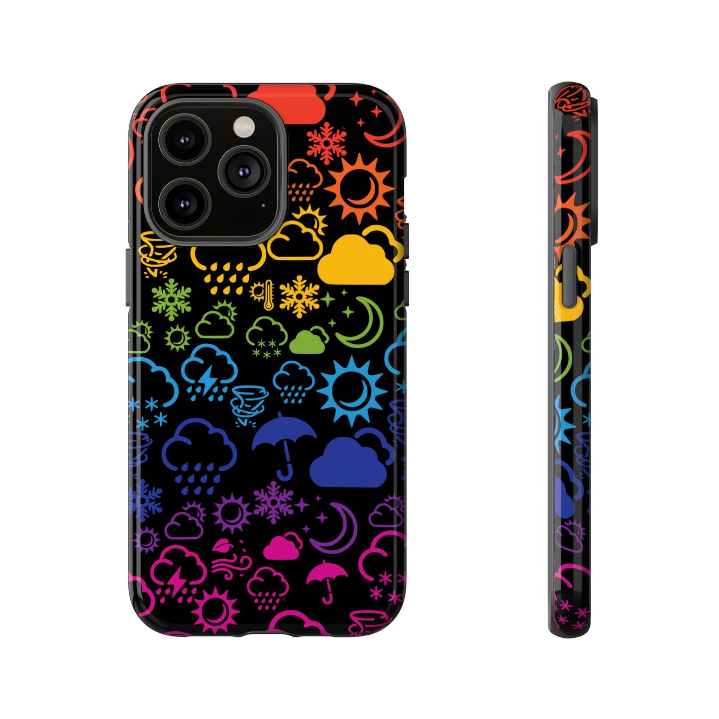 Wx Icon (noir/arc-en-ciel) coque de téléphone robuste