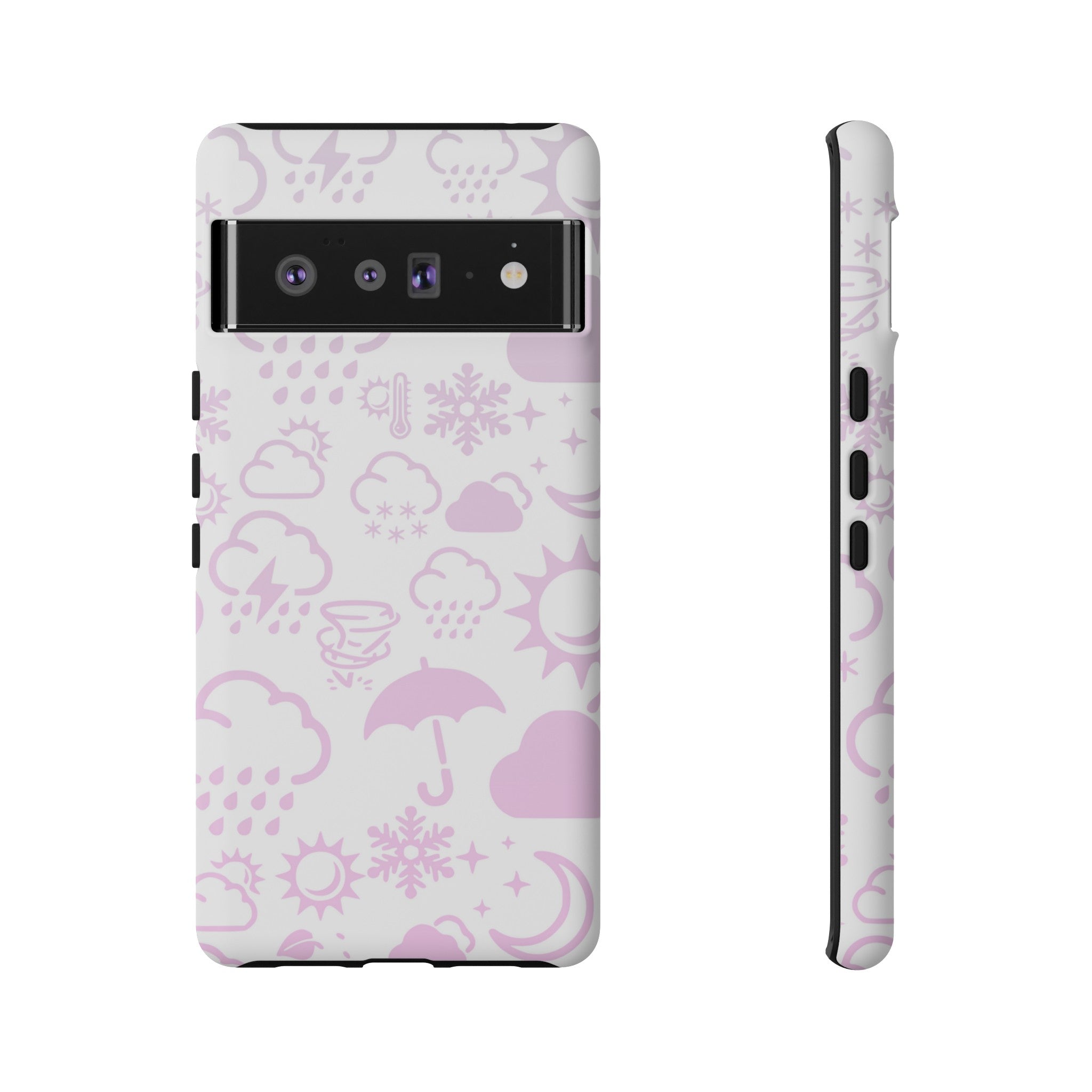 Funda resistente para teléfono Wx Icon (blanco/rosa) 