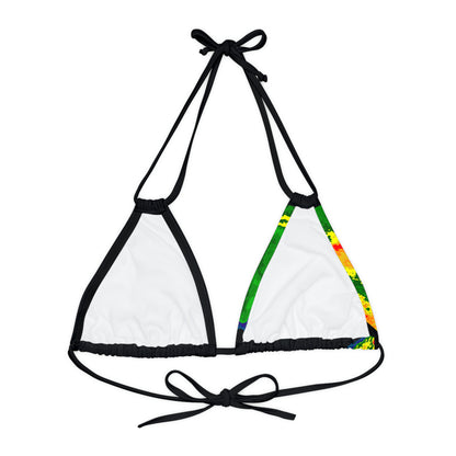 Strappy Radar Bikini Top (AOP)