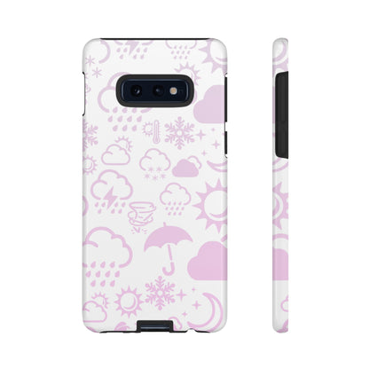 Funda resistente para teléfono Wx Icon (blanco/rosa)