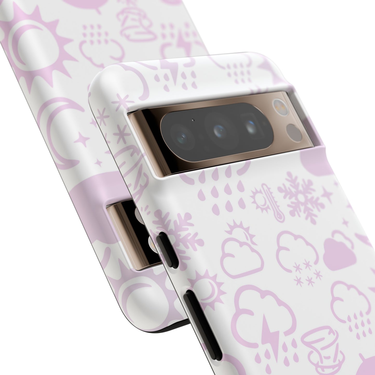 Funda resistente para teléfono Wx Icon (blanco/rosa)