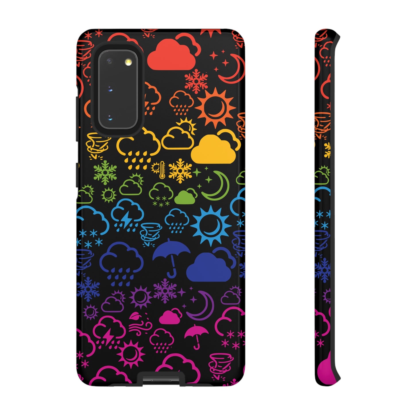 Wx Icon (noir/arc-en-ciel) coque de téléphone robuste