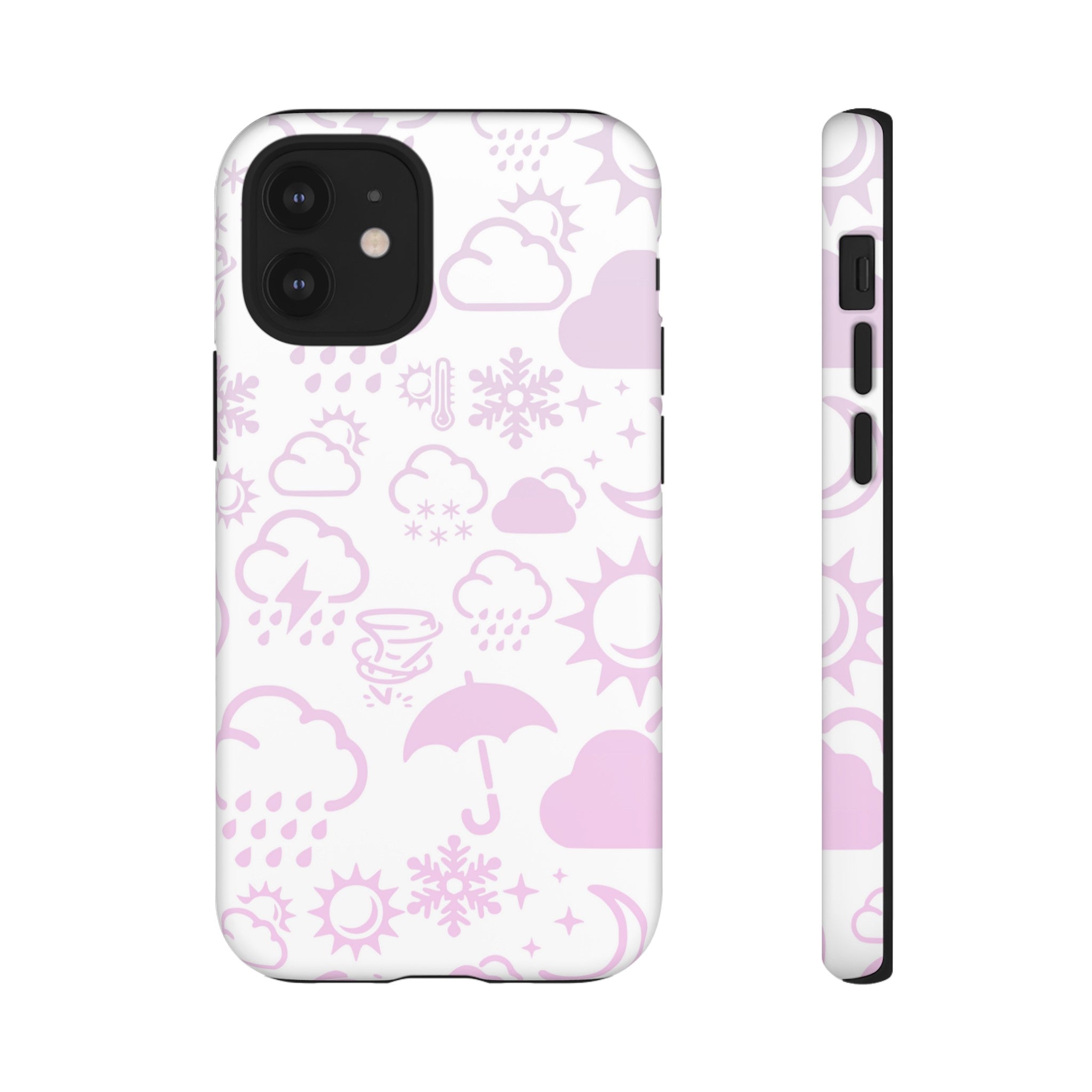 Funda resistente para teléfono Wx Icon (blanco/rosa) 