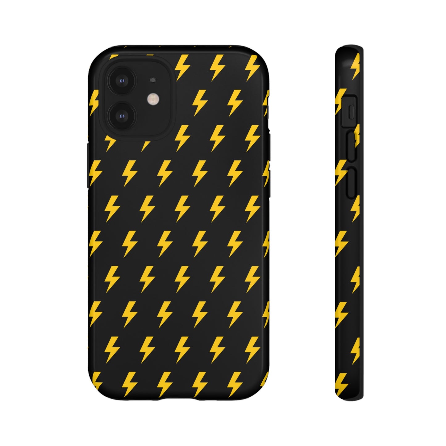 Étui de téléphone robuste Lightning Bolt (noir/jaune)