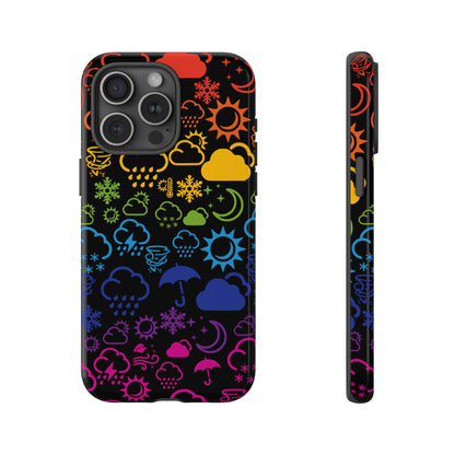 Wx Icon (noir/arc-en-ciel) coque de téléphone robuste