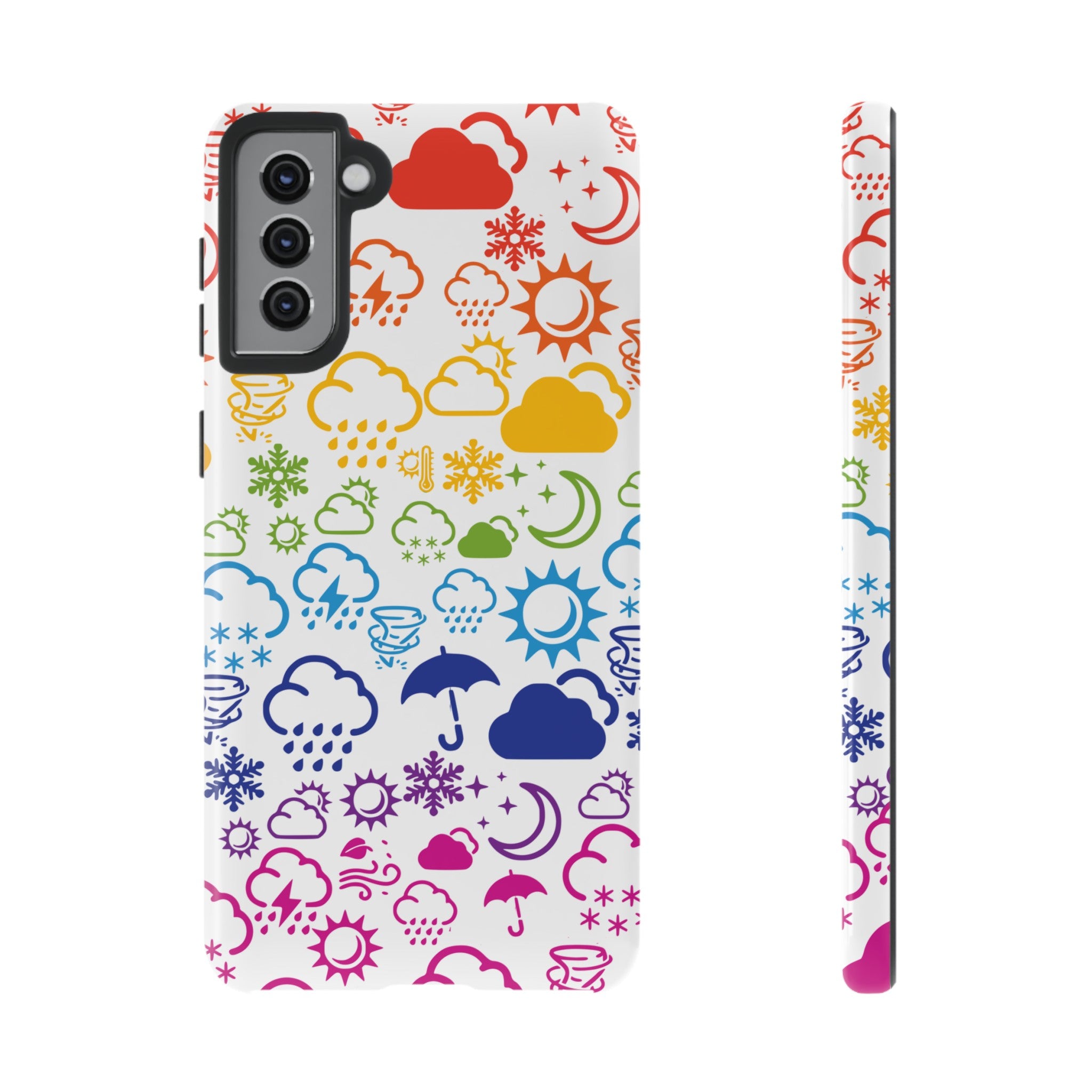 Funda rígida para teléfono Wx Icon (Rainbow) 