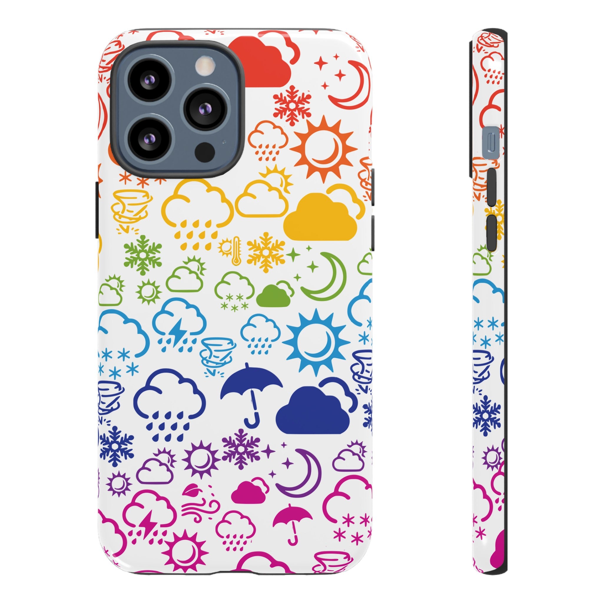 Funda rígida para teléfono Wx Icon (Rainbow) 