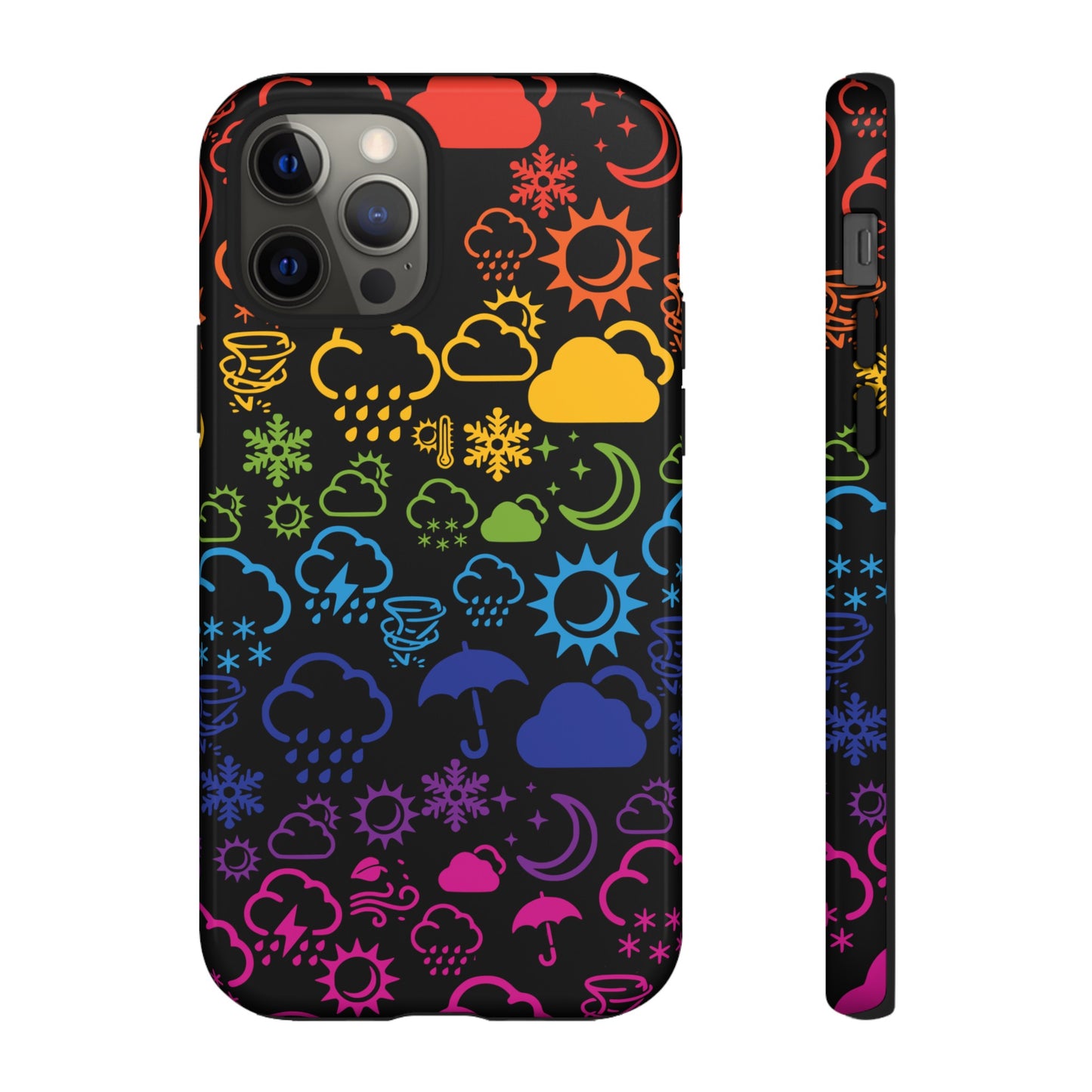 Wx Icon (noir/arc-en-ciel) coque de téléphone robuste