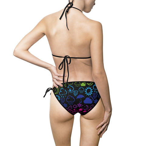 Bañador bikini Wx Icon (negro/arcoíris) 