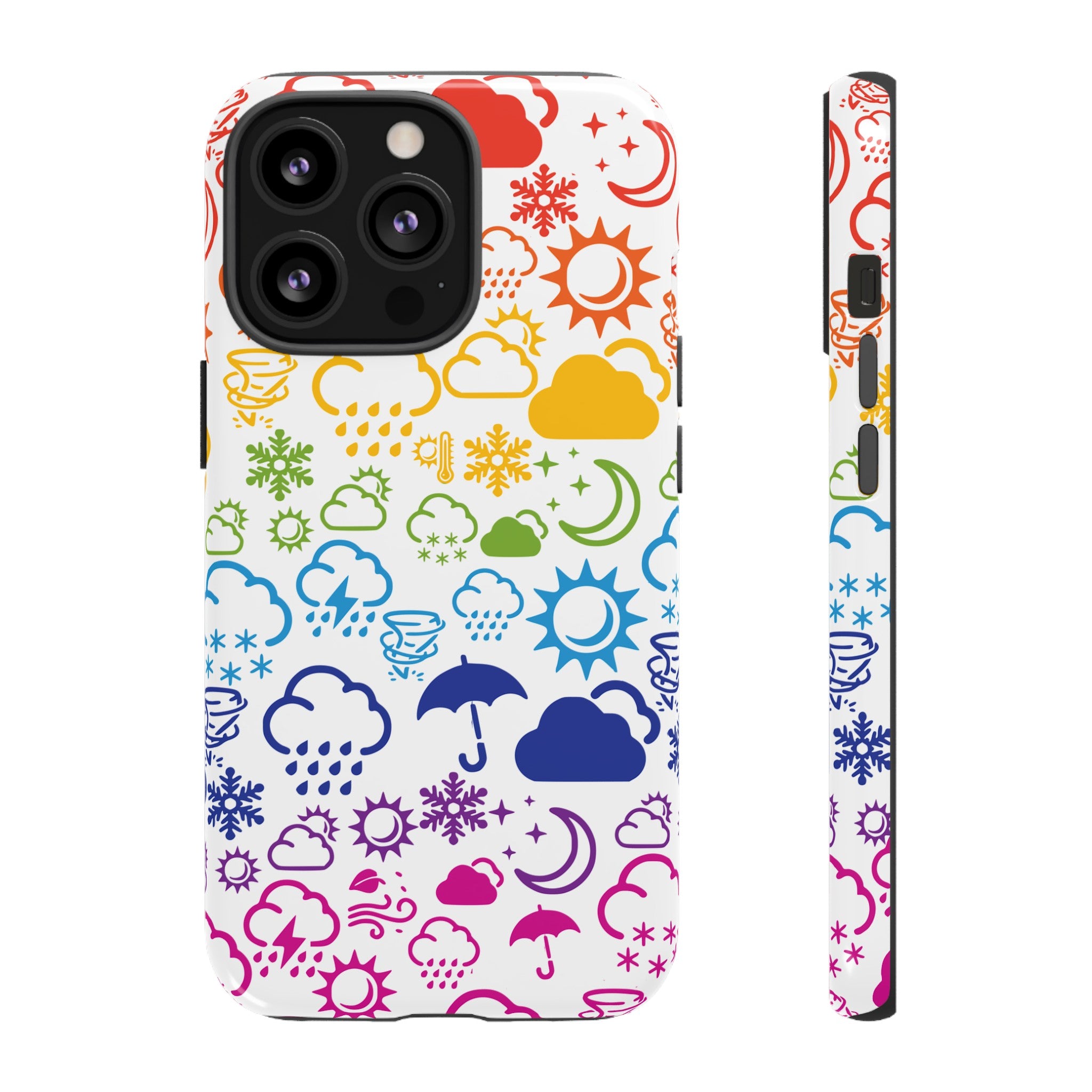 Funda rígida para teléfono Wx Icon (Rainbow) 