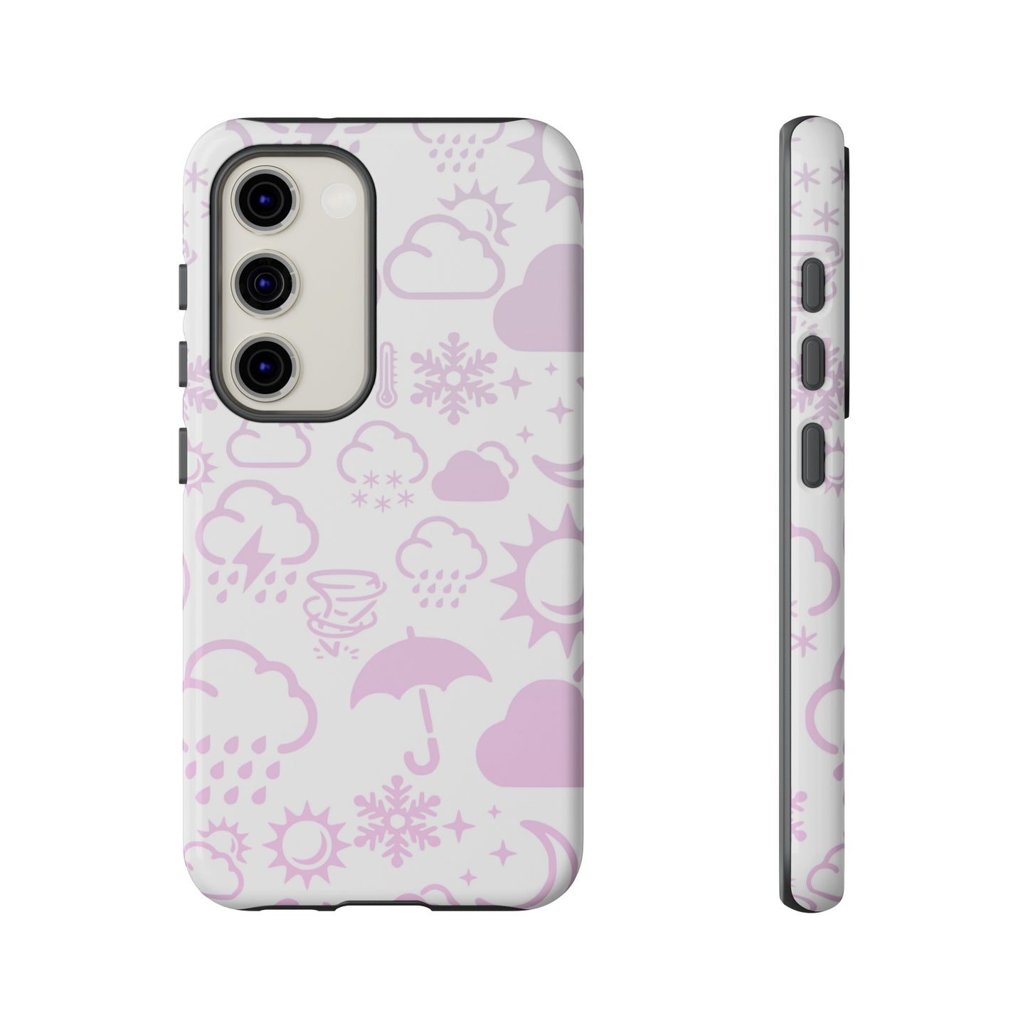 Funda resistente para teléfono Wx Icon (blanco/rosa)