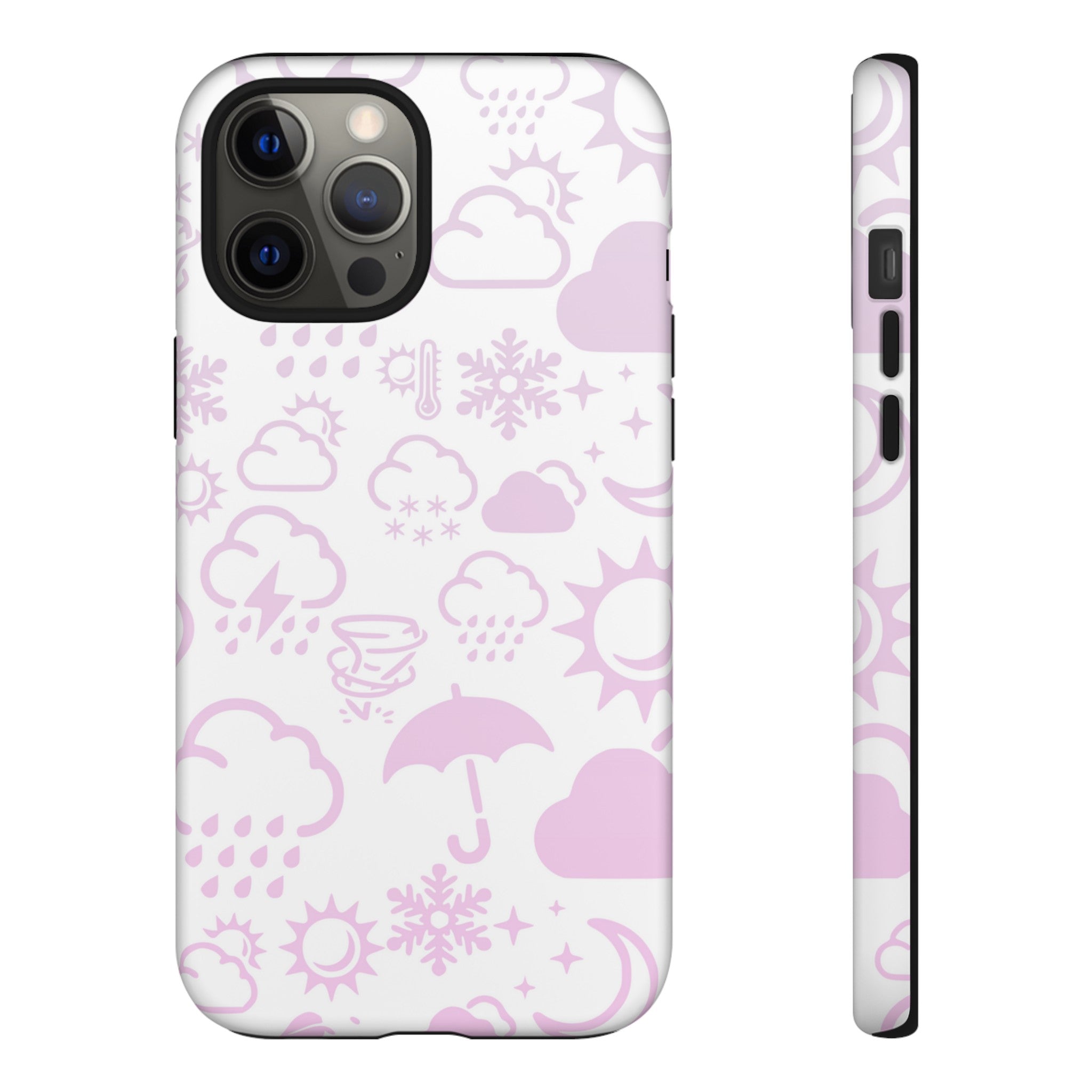 Funda resistente para teléfono Wx Icon (blanco/rosa) 